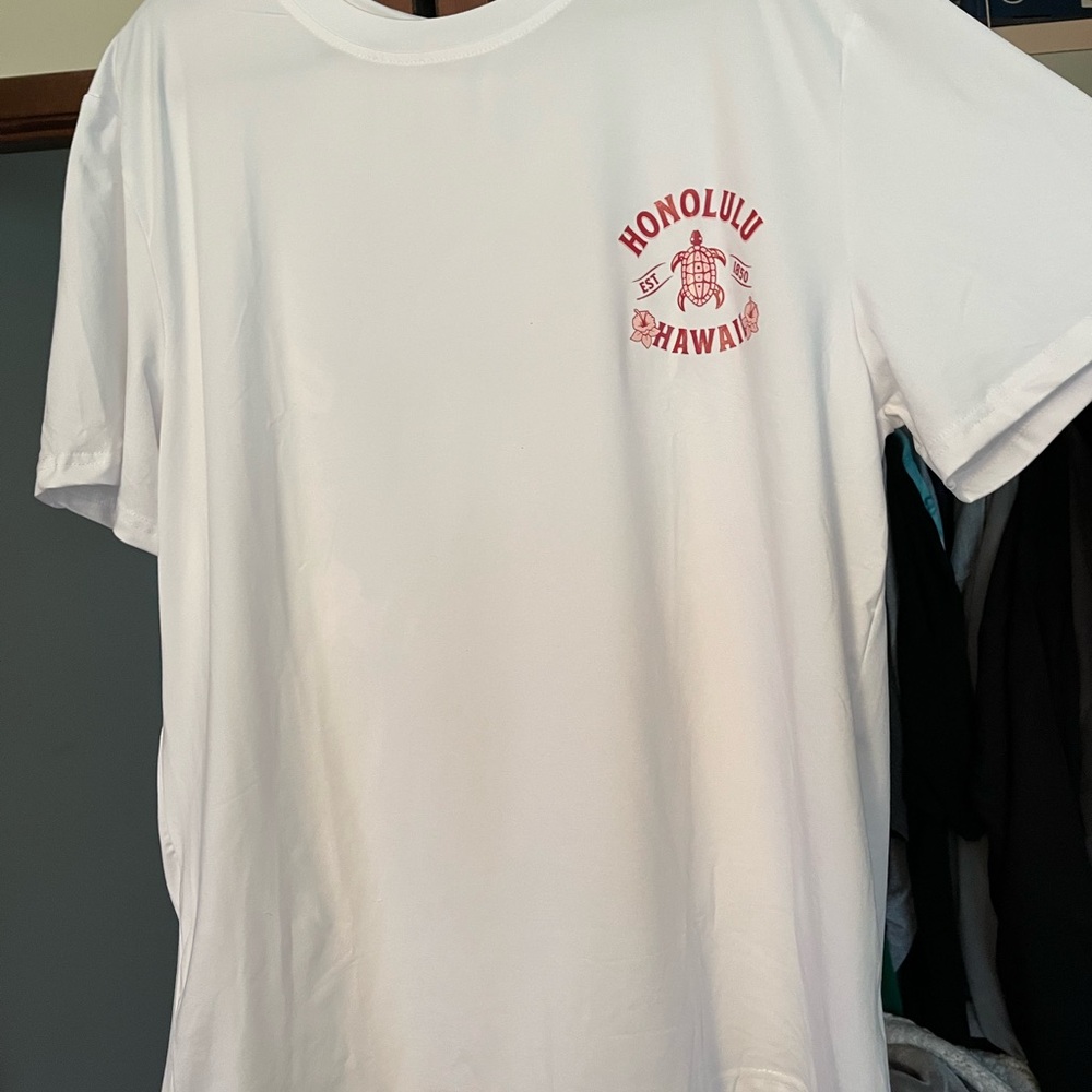 White Honolulu Hawaii Graphic T-Shirt
